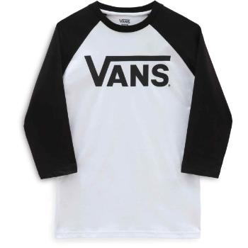 Vans CLASSIC VANS RAGLAN-B Chlapecké triko, bílá, velikost