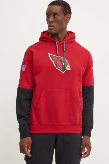 Mikina Nike Arizona Cardinals pánská, vínová barva, s kapucí, s aplikací, 02F2-060Y-9C-87G