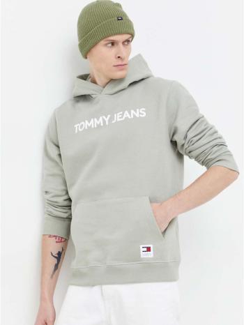 Tommy Jeans pánská zelená mikina - XL (PMI)