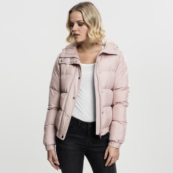 Urban Classics Ladies Hooded Puffer Jacket lightrose