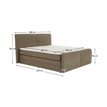 Boxspringová postel MARGERY 3 Tempo Kondela 160 cm