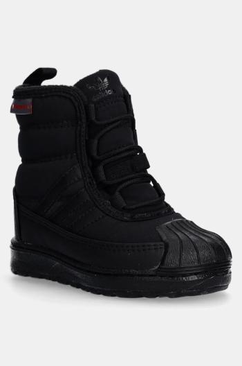 Dětské zimní boty adidas Originals SUPERSTAR 360 BOOT 2.0 černá barva, ID9724