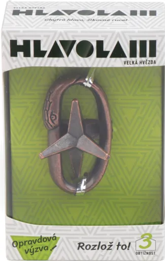 Kovový hlavolam - Velká hvězda