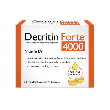 Detritin Forte Vitamin D3 4000 IU 60 měkkých tobolek