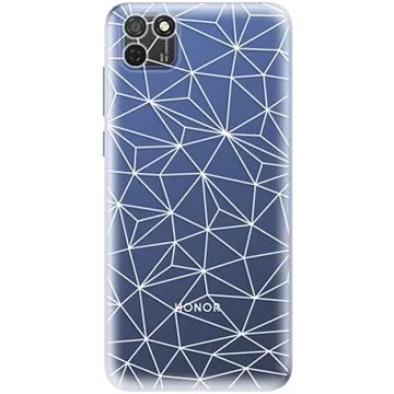 iSaprio Abstract Triangles 03 - white pro Honor 9S (trian03w-TPU3_Hon9S)