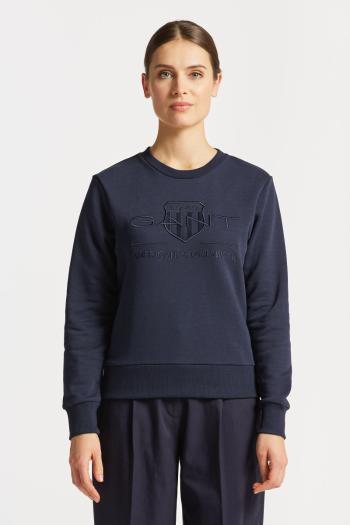 MIKINA GANT REG TONAL SHIELD C-NECK SWEAT EVENING BLUE