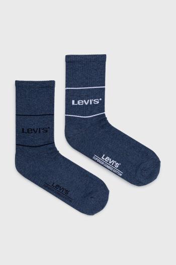 Ponožky Levi's ( 2-pak) pánské, tmavomodrá barva