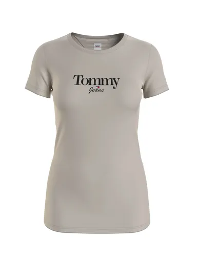 Tommy Jeans dámské béžové tričko DW0DW13696 XS