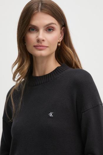 Bavlněný svetr Calvin Klein Jeans černá barva, J20J222987