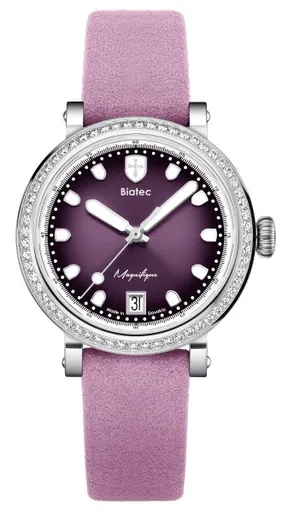 Biatec Magnifique 02 - Růžový kožený řemínek