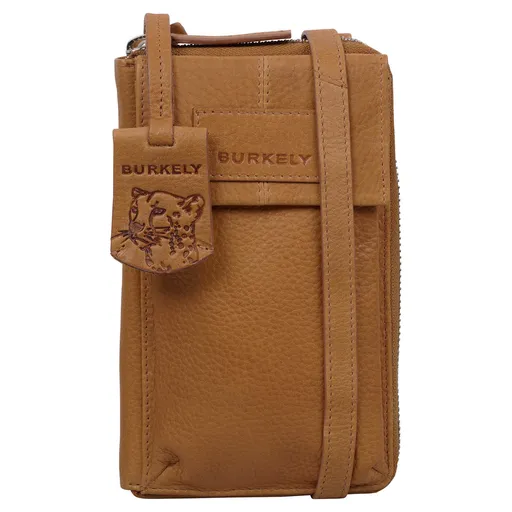 Dámská kožená crossbody kabelka s peněženkou Burkely Lauri - koňak