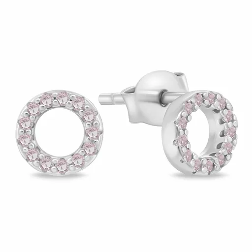 Brilio Silver Půvabné stříbrné náušnice kruhy EA102WP