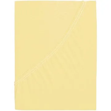 B.E.S. - Petrovice, s.r.o. Jersey prostěradlo s elastanem Lycra - Vanilková 90 × 200 (2-011-0002)