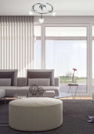 Spirálová stropní lampa 3X40W G9 chrom BOMBOLA