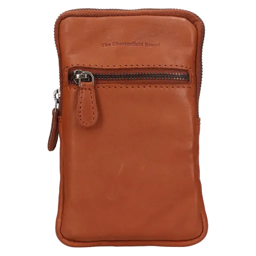 Dámská kožená crossbody kabelka na doklady The Chesterfield Brand Salva - koňak