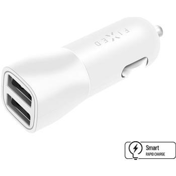 FIXED Smart Rapid Charge 15W s 2xUSB výstupem bílá (FIXCC15-2U-WH)