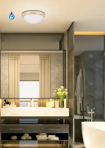 Skleněná stropní lampa zlatá IP44 stropní lampa 60W E27 Roda