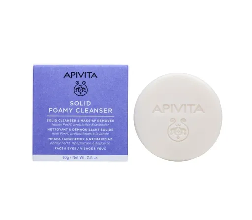 APIVITA Solid Foamy Cleanser mýdlo na pleť 80 g