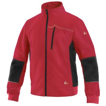 Canis (CXS) Pánská mikina na zip CXS TEXAS - Červená / černá | 2XL