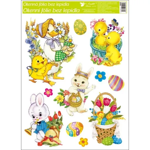 Okenní fólie velikonoční kuřátka 30 x 42 cm obrázek 4