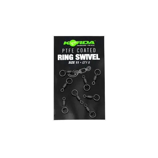Korda Obratlík s kroužkem PTFE Ring Swivel 8ks,Korda Obratlík s kroužkem PTFE Ring Swivel 8ks