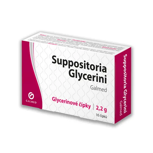 Galmed Suppositoria Glycerini 2,2 g 10 čípků