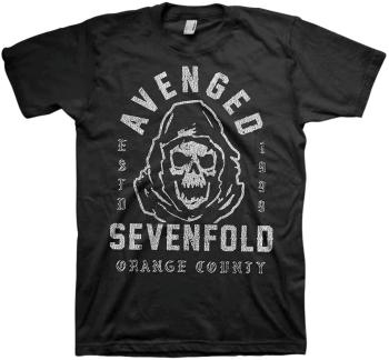 Avenged Sevenfold Tričko So Grim Orange County Unisex Black 2XL