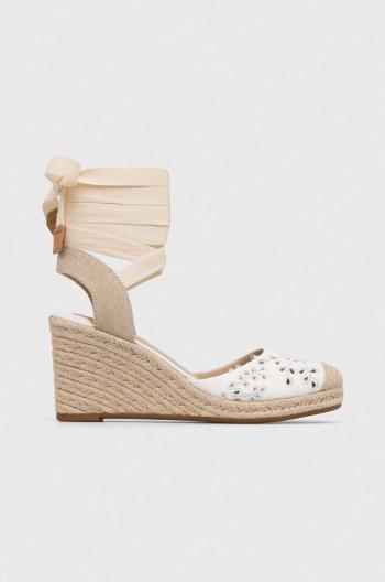 Espadrilky Lauren Ralph Lauren Paislee Eylt dámské, bílá barva, na klínku, 802896868003