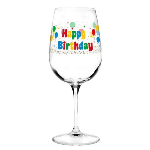 Sklenice na víno Happy Birthday
