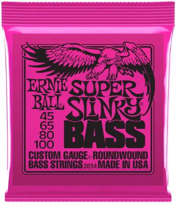 Ernie Ball 2834 Super Slinky Nickel Wound Electric Bass 45-100