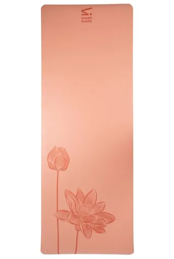 Sharp Shape Podložka na jógu PU FLOWER peach