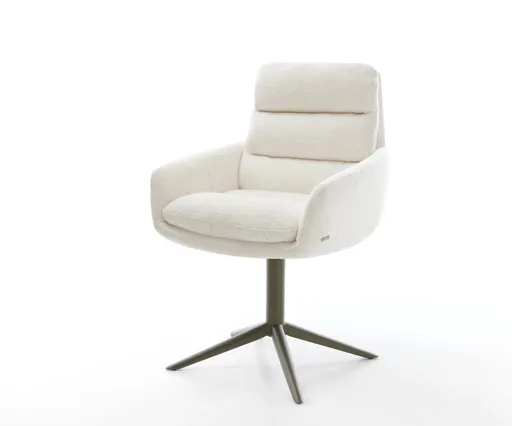 Jídelní židle Abelia-Flex s područkami bouclé měkký béžová