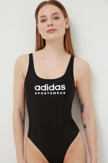 Jednodílné plavky adidas černá barva, měkký košík, IQ3955