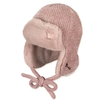 Sterntaler ušanka, dívčí, třpytivá, hvězdička, růžová 4402120 (HRAjkob0636nad)