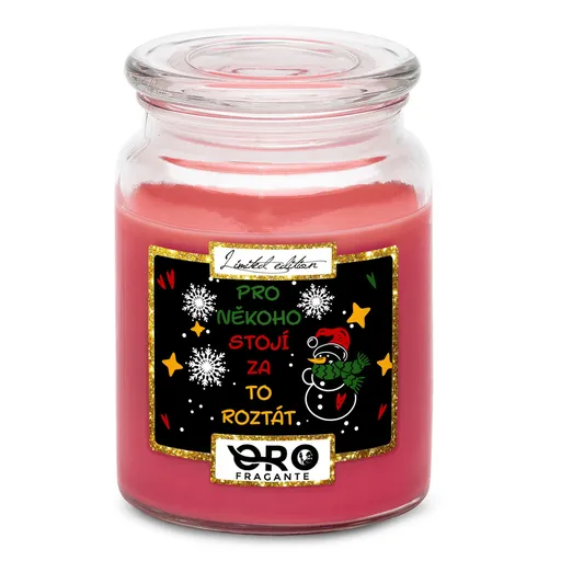 Svíčka Stojí za to roztát (Vůně svíčky: Višně v čokoládě)