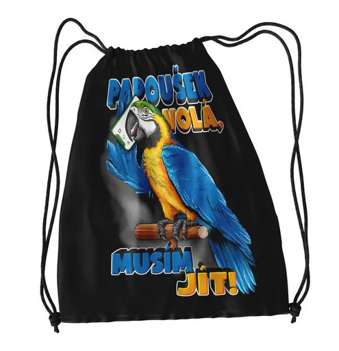Vak na záda Papoušek volá