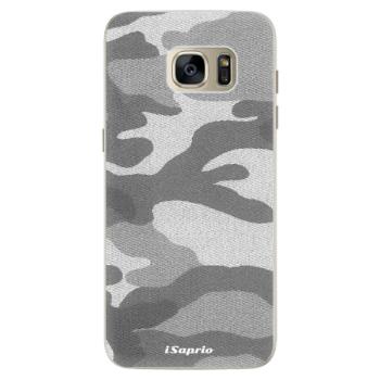 Silikonové pouzdro iSaprio - Gray Camuflage 02 - Samsung Galaxy S7 Edge