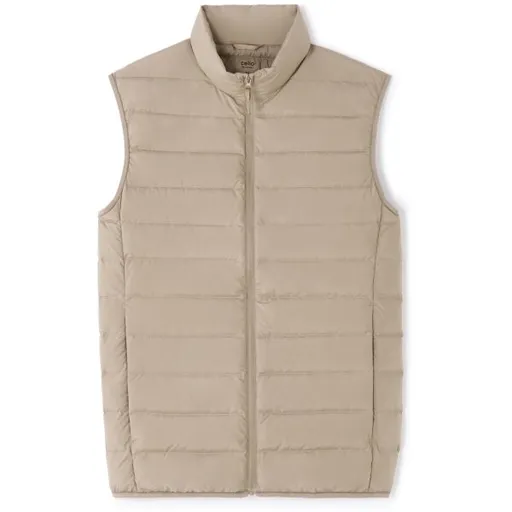 CELIO MULIGHTSL Pánská zimní vesta, béžová, velikost