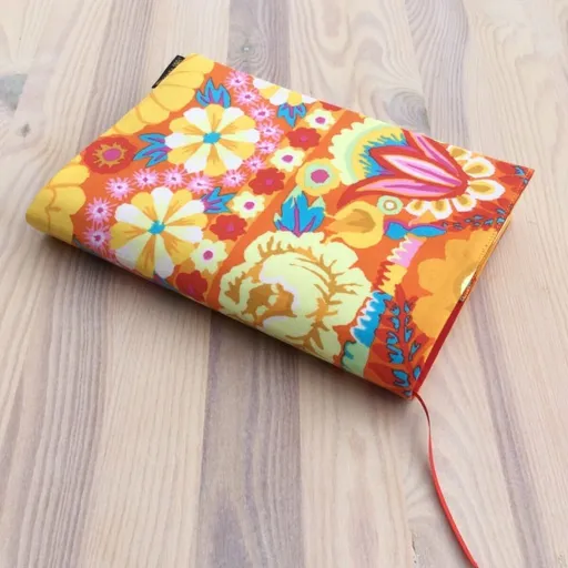 Obal na knihu - Květy na žluté (S)