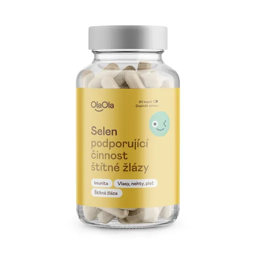 OlaOla Selen podporující činnost štítné žlázy 90 kapslí