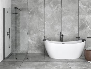BESCO - Voľne stojaca vaňa AYLA biela - Farba - Biela, Farba sifónu - Biela, Rozmer vane - 170 × 80 cm VANAYLA170W