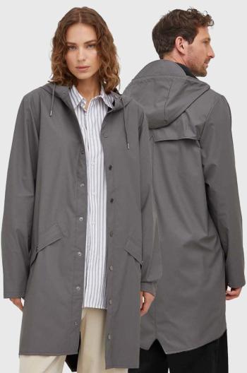 Nepromokavá bunda Rains 12020 Jackets šedá barva, přechodná