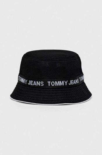 Klobouk Tommy Jeans černá barva