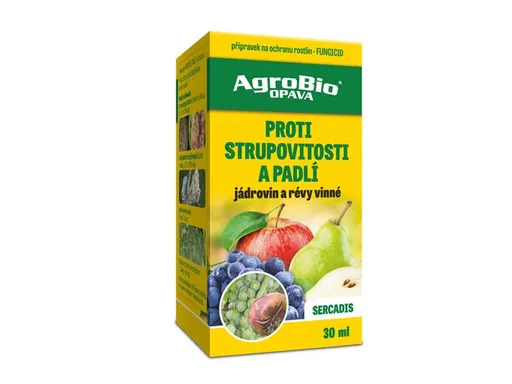 Přípravek proti strupovitosti a padlí AGROBIO Sercadis 30ml