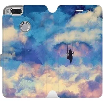 Flipové pouzdro na mobil Xiaomi Mi A1 - MR09S Dívka na houpačce v oblacích (5903226287888)