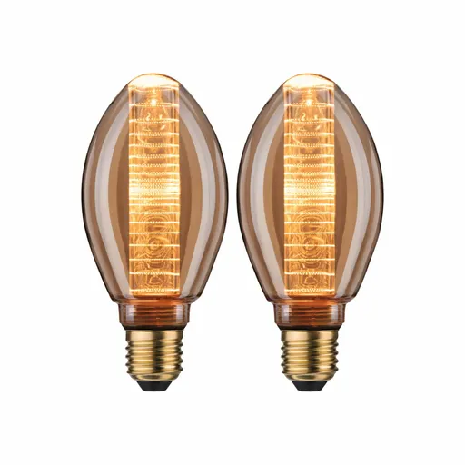 PAULMANN Inner Glow Edition sada LED žárovka E27 230V 2x4W 1800K zlatá kroužky