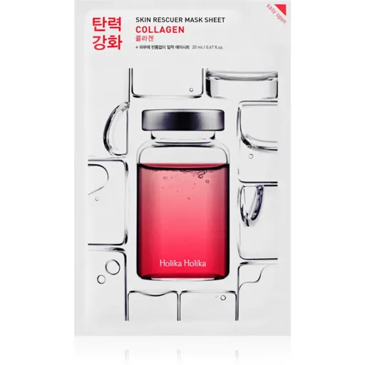 Holika Holika Skin Rescuer Collagen plátýnková maska se zpevňujícím účinkem s kolagenem 20 ml