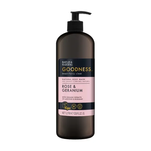 Baylis & Harding Sprchový gel Rose & Geranium 1000 ml