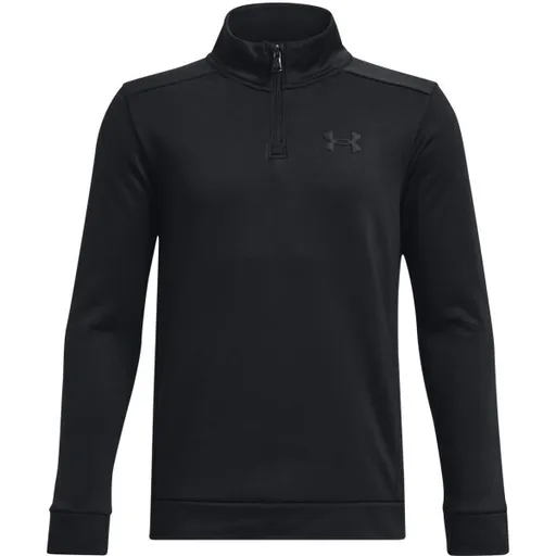 Under Armour ARMOUR FLEECE 1/4 ZIP Chlapecká mikina, černá, velikost XL