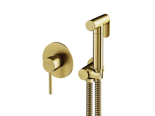 BESCO Set s bidetovou sprškou VEO zlatá broušená BABBVZBZ